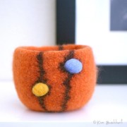 Fulled & Needle-felted Bowl.