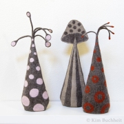 Felted Wool Sculptures (Untitled)