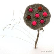 Felted Lotus Seed Pod.