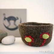 Fulled & Needle-felted Bowl