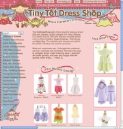 Tiny Tot retail website (2005)