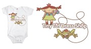 Artwork on onesies for children's retail online dress shop