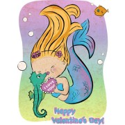 Mermaid Valentine illustration