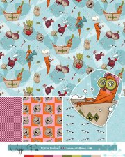 Veggie Pun Fun Illustration & Patterns